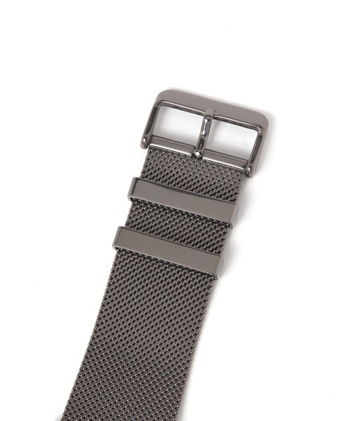 niko and...（ニコアンド）の「ワイドメッシュウォッチ（アナログ腕時計・レディース・ブラック/グレー/イエロー・0）」の6枚目の写真