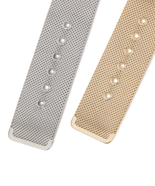 niko and...（ニコアンド）の「ワイドメッシュウォッチ（アナログ腕時計・レディース・ブラック/グレー/イエロー・0）」の11枚目の写真