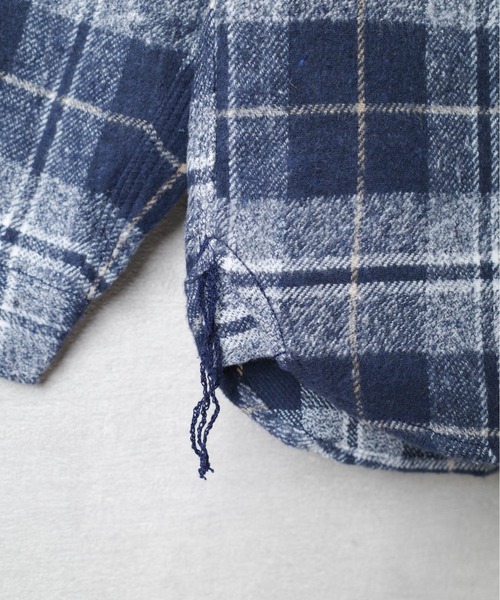 HOUSTON（ヒューストン）の「【T6】【HOUSTON】FLANNEL HALF ZIP WORK