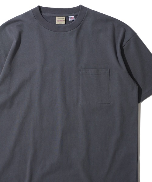 Goodwear(グッドウェア)の「【Goodwear/グッドウェア】7.1オンス USAコットン 無地 吸水速乾 クルーネックTシャツ(Tシャツ/カットソー・メンズ・ホワイト/ブラック/グレー/ネイビー/グリーン・LARGE/MEDIUM/X-LARGE)」の1枚目の写真