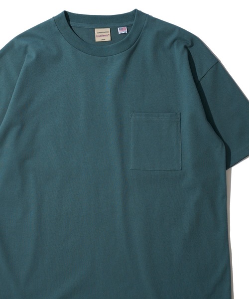 Goodwear(グッドウェア)の「【Goodwear/グッドウェア】7.1オンス USAコットン 無地 吸水速乾 クルーネックTシャツ(Tシャツ/カットソー・メンズ・ホワイト/ブラック/グレー/ネイビー/グリーン・LARGE/MEDIUM/X-LARGE)」の4枚目の写真