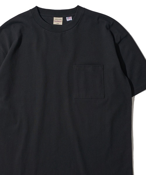 Goodwear(グッドウェア)の「【Goodwear/グッドウェア】7.1オンス USAコットン 無地 吸水速乾 クルーネックTシャツ(Tシャツ/カットソー・メンズ・ホワイト/ブラック/グレー/ネイビー/グリーン・LARGE/MEDIUM/X-LARGE)」の3枚目の写真
