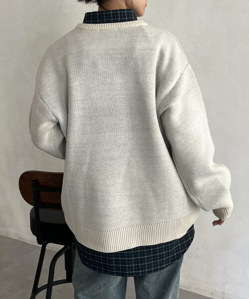CPCM(シーピーシーエム)の「アソートジャガードニット(ニット/セーター・レディース・ブルー系その他/ホワイト系その他/ブラック/グレー系その他/チャコールグレー/ブルー・FREE)」の21枚目の写真
