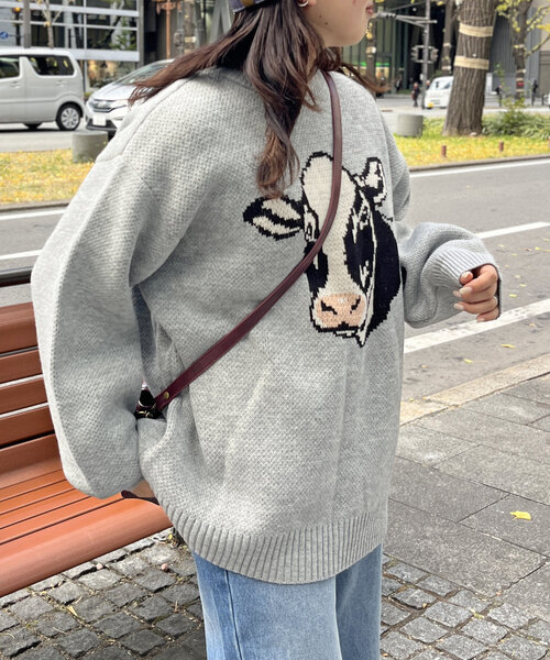 CPCM(シーピーシーエム)の「アソートジャガードニット(ニット/セーター・レディース・ブルー系その他/ホワイト系その他/ブラック/グレー系その他/チャコールグレー/ブルー・FREE)」の15枚目の写真