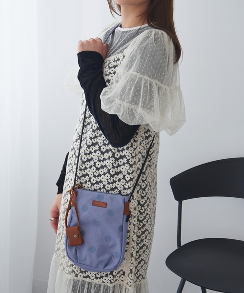 toleur(トーラ)の「【toleur】ドット刺繍ミニサコッシュ 11952 ※(ショルダーバッグ・レディース・カーキ/ブルー/ダークグレー/ライトグレー・FREE)」の7枚目の写真