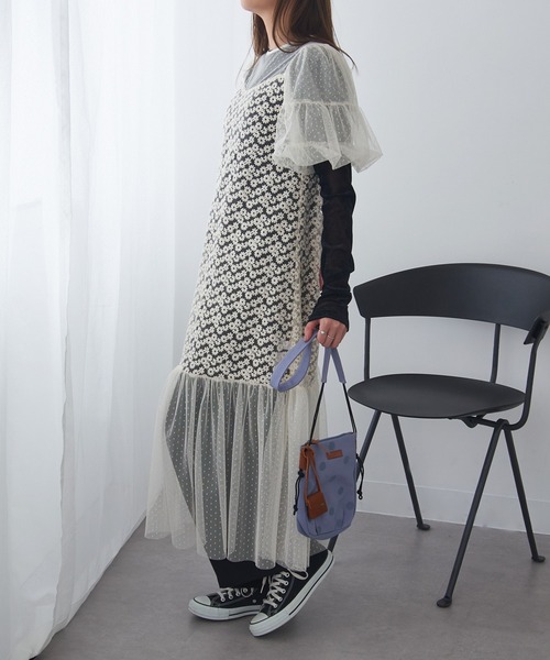 toleur(トーラ)の「【toleur】ドット刺繍ミニサコッシュ 11952 ※(ショルダーバッグ・レディース・カーキ/ブルー/ダークグレー/ライトグレー・FREE)」の12枚目の写真