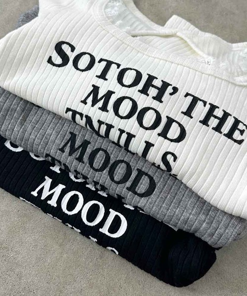 non-hedge(ノンヘッジ)の「ロゴスクエアレースショート丈ロンT(Tシャツ/カットソー・レディース・ブラック/グレー/オフホワイト・FREE)」の8枚目の写真