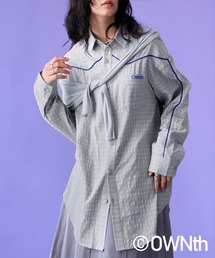 OWNth | パイピングデザインチェック柄シャツ(シャツ/ブラウス)
