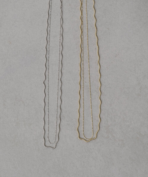 Kastane（カスタネ）の「【fiw.】レイヤードネックレス（リング・レディース・シルバー/ゴールド・FREE）」の9枚目の写真