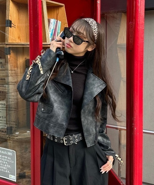 ジャケット・アウター Sara SARA - ヴィンテージライクリボンジャケット made in INTER