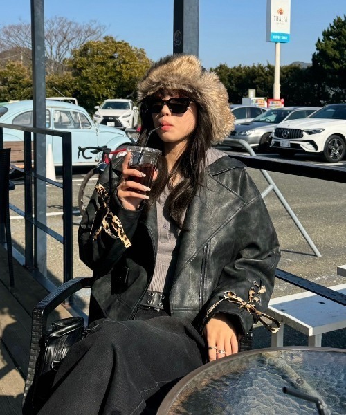 INTER FACTORY（インターファクトリー）の「SARA - ヴィンテージライクリボンジャケット made in INTER FACTORY（その他アウター・レディース・ブラウン/ブラック・FREE）」の19枚目の写真