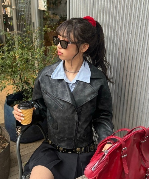 SARA - ヴィンテージライクリボンジャケット made in INTER FACTORY