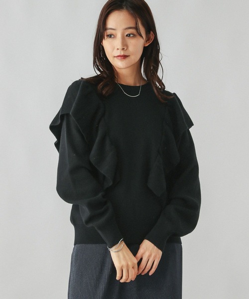 セール】メルティフリルニットプルオーバー/291012（ニット/セーター