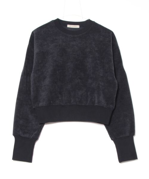 トレーナー スウェット 「DIDOT.」ミニマルクロップドMTM（フリース裏起毛） レディース DIDOT.】ミニマルクロップドMTM（フリース裏起毛）（スウェット