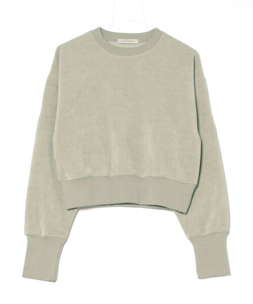 トレーナー スウェット 「DIDOT.」ミニマルクロップドMTM（フリース裏起毛） レディース DIDOT.】ミニマルクロップドMTM（フリース裏起毛）（スウェット
