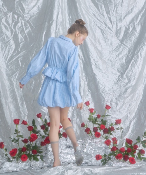 モネピネ　peplum balloon shirt/ペプラムバルーンシャツ モネピネ peplum balloon shirt/ペプラムバルーンシャツ