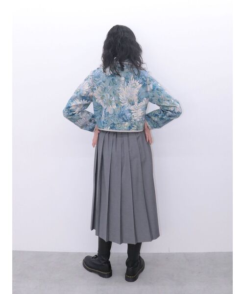 jouetie（ジュエティ）の「ショートゴブランジャケット【セットアップ対応】（テーラードジャケット・レディース・アイボリー/ブラック/ブルー・MEDIUM）」の14枚目の写真