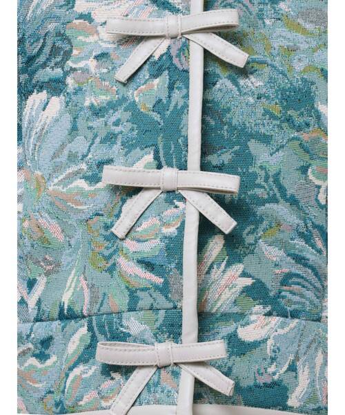 jouetie（ジュエティ）の「ショートゴブランジャケット【セットアップ対応】（テーラードジャケット・レディース・アイボリー/ブラック/ブルー・MEDIUM）」の7枚目の写真