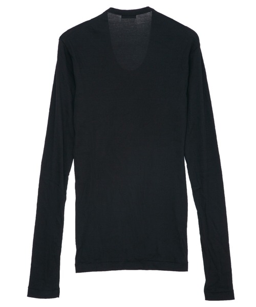 IRIS47（イリスフォーセブン）の「【IRIS 47】comfy long tops/コンフィー ロング トップス（Tシャツ/カットソー・レディース・グリーン/ホワイト/ブラック・FREE）」の8枚目の写真