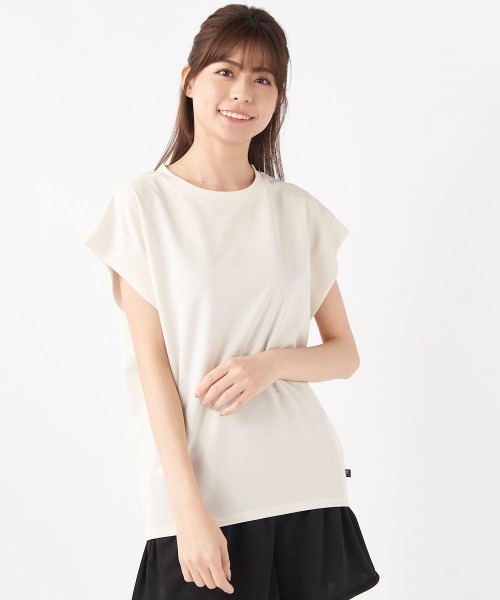 FILA（フィラ）の「【水陸両用】2重袖フレンチＴシャツ（Tシャツ/カットソー・レディース・サックスブルー/チャコールグレー/オフホワイト/ピンク・SMALL/MEDIUM/LARGE/X-LARGE）」の2枚目の写真