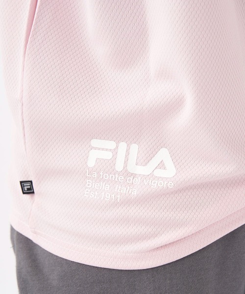 FILA（フィラ）の「【水陸両用】2重袖フレンチＴシャツ（Tシャツ/カットソー・レディース・サックスブルー/チャコールグレー/オフホワイト/ピンク・SMALL/MEDIUM/LARGE/X-LARGE）」の18枚目の写真