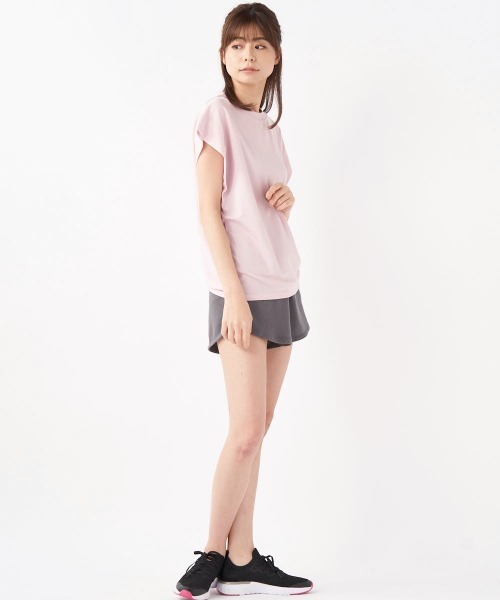 FILA（フィラ）の「【水陸両用】2重袖フレンチＴシャツ（Tシャツ/カットソー・レディース・サックスブルー/チャコールグレー/オフホワイト/ピンク・SMALL/MEDIUM/LARGE/X-LARGE）」の10枚目の写真