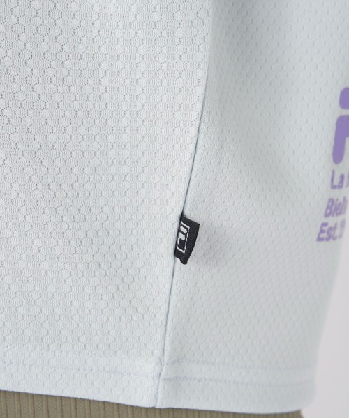 FILA（フィラ）の「【水陸両用】2重袖フレンチＴシャツ（Tシャツ/カットソー・レディース・サックスブルー/チャコールグレー/オフホワイト/ピンク・SMALL/MEDIUM/LARGE/X-LARGE）」の7枚目の写真