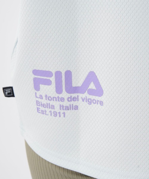 FILA（フィラ）の「【水陸両用】2重袖フレンチＴシャツ（Tシャツ/カットソー・レディース・サックスブルー/チャコールグレー/オフホワイト/ピンク・SMALL/MEDIUM/LARGE/X-LARGE）」の8枚目の写真