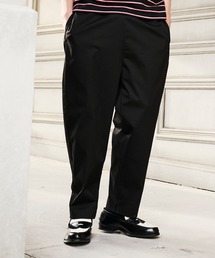 Psycho Bunny ブラックパンツ Psycho Bunny スラックス ビッグシルエットロゴ ダンボール