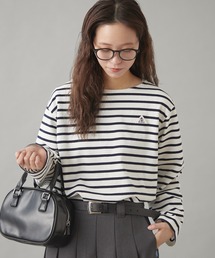 GEVACO | 【GEVACO】ボートネックボーダーロンTEE(Tシャツ/カットソー)