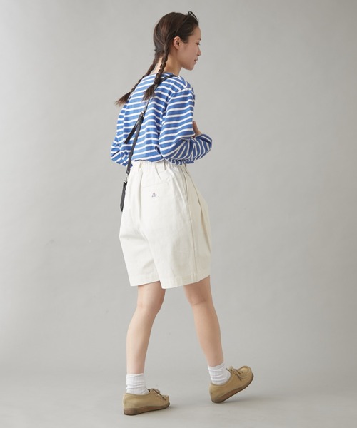 GEVACO（ゲバコ）の「【GEVACO】ボートネックボーダーロンTEE（Tシャツ/カットソー・レディース・ブルー/ブラウン/ホワイト・MEDIUM/SMALL）」の15枚目の写真