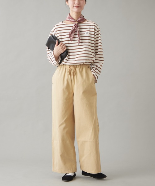 GEVACO（ゲバコ）の「【GEVACO】ボートネックボーダーロンTEE（Tシャツ/カットソー・レディース・ブルー/ブラウン/ホワイト・MEDIUM/SMALL）」の22枚目の写真