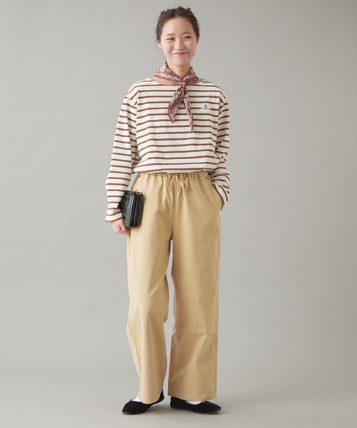 GEVACO（ゲバコ）の「【GEVACO】ボートネックボーダーロンTEE（Tシャツ/カットソー・レディース・ブルー/ブラウン/ホワイト・MEDIUM/SMALL）」の21枚目の写真