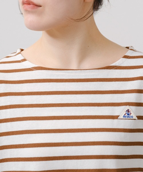 GEVACO tシャツ 「GEVACO」ボートネックボーダーロンTEE