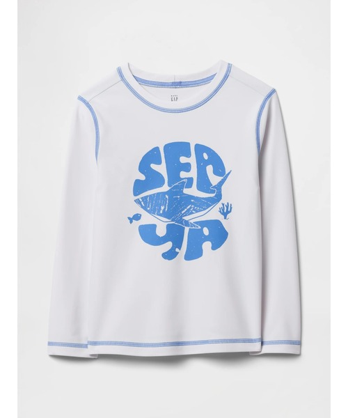 GAP（ギャップ）の「babyGap ラッシュガード（ラッシュガード・キッズ・ホワイト/イエロー・110cm/105cm/100cm/95cm/90cm/70cm/80ｃｍ）」の2枚目の写真