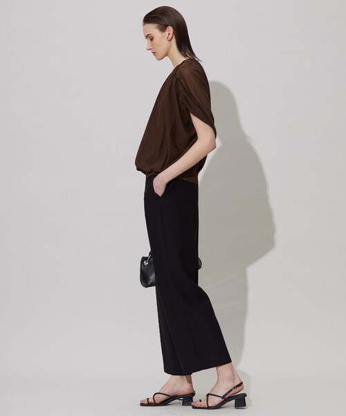 ICB(アイシービー)の「ワッシャーツイル ワイドストレートパンツ(その他パンツ・レディース・ライトオレンジ系/ベージュ系/グリーン系/ブラック系/マスタード/ブラウン系・40/42/44/46/48)」の20枚目の写真
