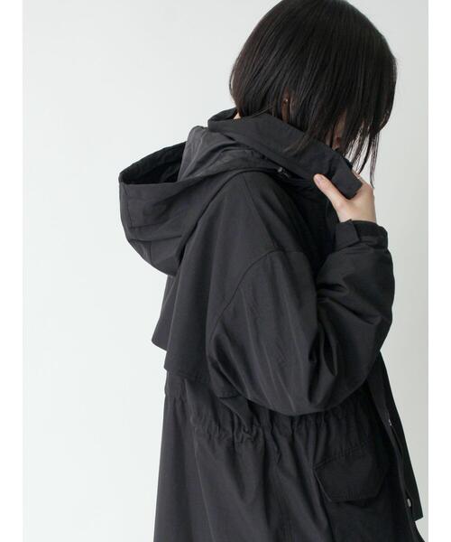 sm2rhythm（サマンサモスモスリズム）の「【撥水】ウェザーフィールドジャケット（ノーカラージャケット・レディース・シルバーグレー/ベージュ/ブラック・F）」の5枚目の写真