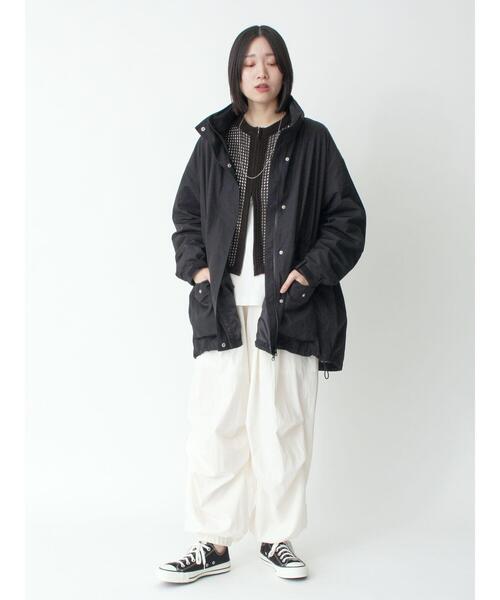 sm2rhythm（サマンサモスモスリズム）の「【撥水】ウェザーフィールドジャケット（ノーカラージャケット・レディース・シルバーグレー/ベージュ/ブラック・F）」の7枚目の写真