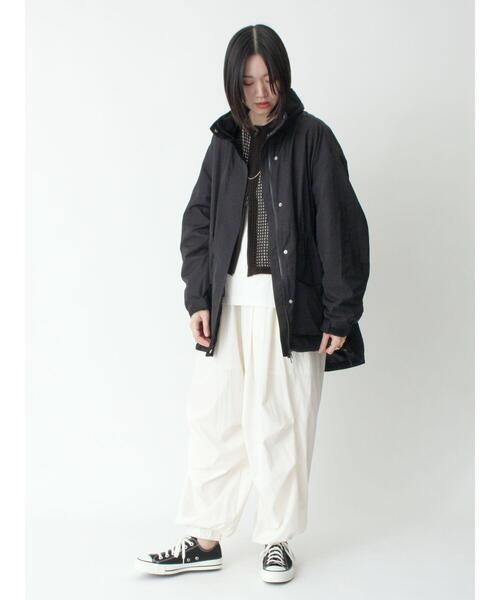 sm2rhythm（サマンサモスモスリズム）の「【撥水】ウェザーフィールドジャケット（ノーカラージャケット・レディース・シルバーグレー/ベージュ/ブラック・F）」の8枚目の写真