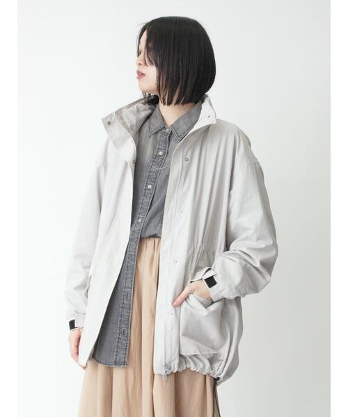 sm2rhythm（サマンサモスモスリズム）の「【撥水】ウェザーフィールドジャケット（ノーカラージャケット・レディース・シルバーグレー/ベージュ/ブラック・F）」の15枚目の写真