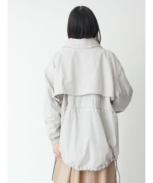 sm2rhythm（サマンサモスモスリズム）の「【撥水】ウェザーフィールドジャケット（ノーカラージャケット・レディース・シルバーグレー/ベージュ/ブラック・F）」の17枚目の写真