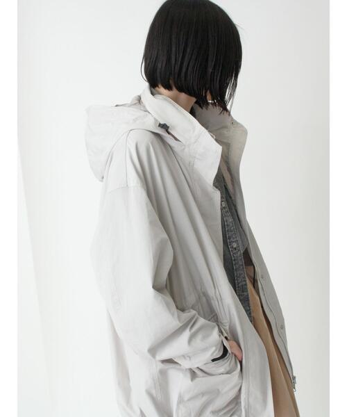 sm2rhythm（サマンサモスモスリズム）の「【撥水】ウェザーフィールドジャケット（ノーカラージャケット・レディース・シルバーグレー/ベージュ/ブラック・F）」の20枚目の写真