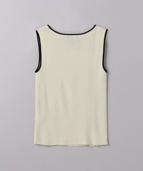 UNITED ARROWS（ユナイテッドアローズ）の「リブ スクエアネック ニットキャミソール（ニット/セーター・レディース・オフホワイト/ブラック/ダークブラウン/ベージュ/ネイビー・FREE）」の13枚目の写真