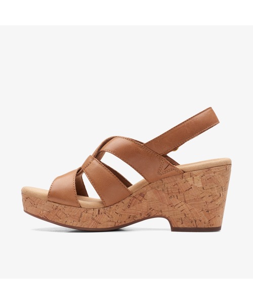 Clarks（クラークス）の「Giselle Beach / ジゼルビーチ（タンレザー）（サンダル・レディース・ブラウン・UK3.5/UK4/UK4.5/UK5/UK5.5/UK6/UK3）」の12枚目の写真