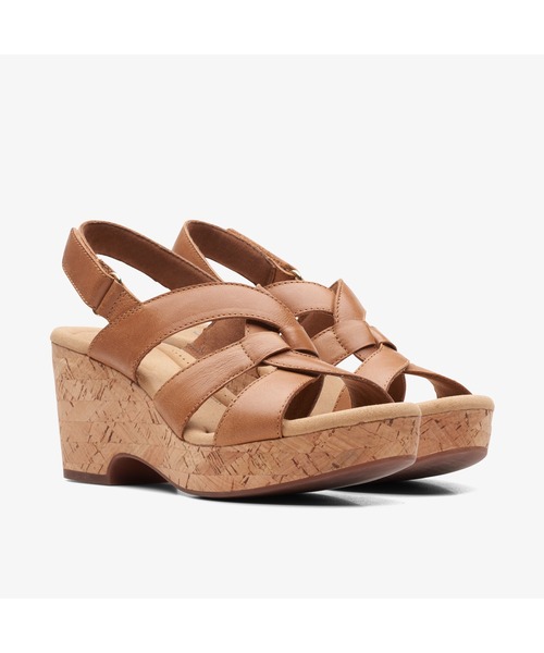 Clarks（クラークス）の「Giselle Beach / ジゼルビーチ（タンレザー）（サンダル・レディース・ブラウン・UK3.5/UK4/UK4.5/UK5/UK5.5/UK6/UK3）」の14枚目の写真