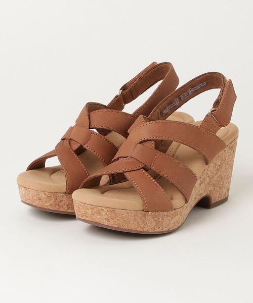 Clarks（クラークス）の「Giselle Beach / ジゼルビーチ（タンレザー）（サンダル・レディース・ブラウン・UK3.5/UK4/UK4.5/UK5/UK5.5/UK6/UK3）」の17枚目の写真