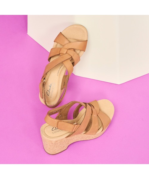 Clarks（クラークス）の「Giselle Beach / ジゼルビーチ（タンレザー）（サンダル・レディース・ブラウン・UK3.5/UK4/UK4.5/UK5/UK5.5/UK6/UK3）」の7枚目の写真
