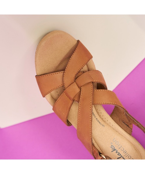 Clarks（クラークス）の「Giselle Beach / ジゼルビーチ（タンレザー）（サンダル・レディース・ブラウン・UK3.5/UK4/UK4.5/UK5/UK5.5/UK6/UK3）」の8枚目の写真