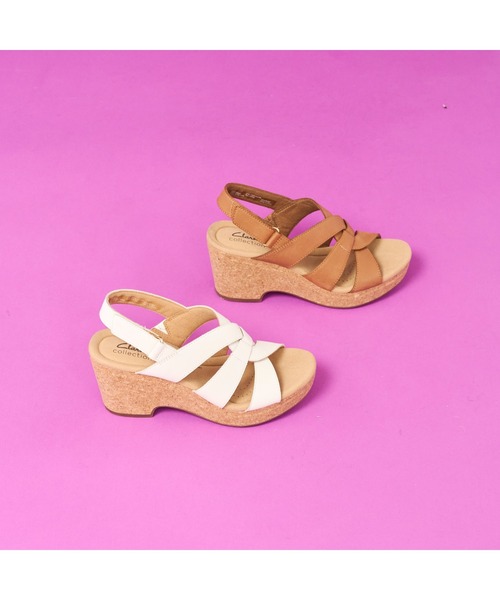 Clarks（クラークス）の「Giselle Beach / ジゼルビーチ（タンレザー）（サンダル・レディース・ブラウン・UK3.5/UK4/UK4.5/UK5/UK5.5/UK6/UK3）」の9枚目の写真