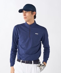 【FILA GOLF/フィラゴルフ】ハーフジップ長袖シャツ　ゴルフ　おしゃれなギフトに最適！